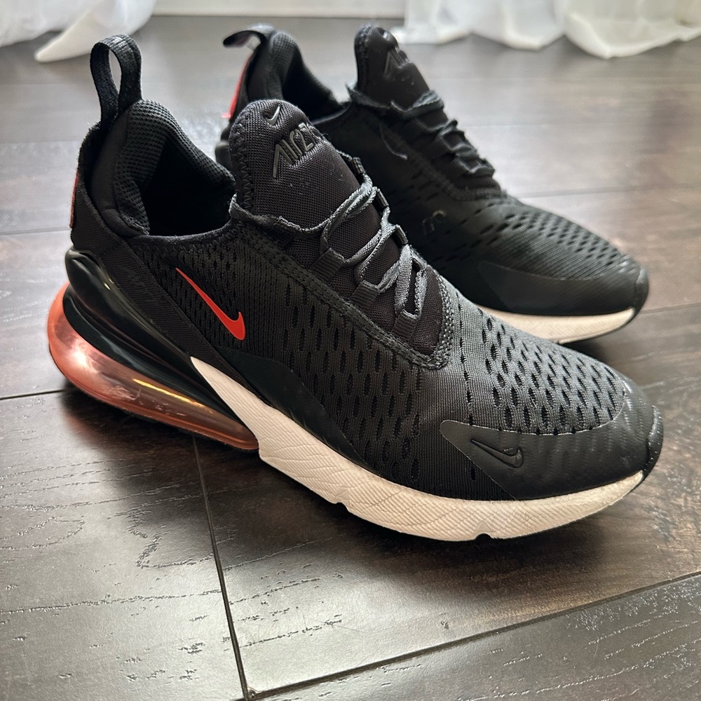 Nike Kids Black and Red Sneakers